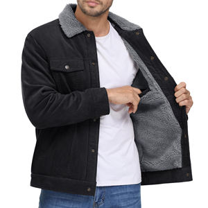 Veste coupe-vent d'hiver de haute qualité pour hommes pour hommes haut Streetwear conception personnalisée tissu tricoté de haute qualité teint en lumière - Product Image 3