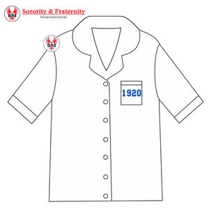 Zeta Phi Beta Sorority Embroidery <b>Women</b> Satin <b>Silk</b> <b>Pajama</b> set | ZBP Sorority Embroidered Polyester <b>Women</b> Set Ladies Pyjamas set - Product Image 1