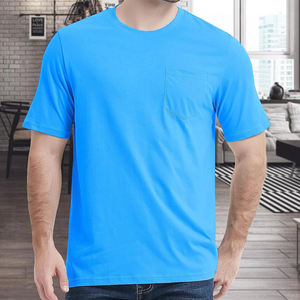Top Trending Lightweight Anti-wrinkle 100% Cotton Durable <b>Men's</b> Short Sleeve <b>Pocket</b> T-<b>Shirt</b> Great for Outdoor and Casual Outfits - Product Image 1