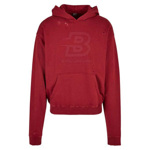 Hoodies Distressed à Capuche en Coton/Polyester à Motif Uni, Service OEM, Meilleures Ventes, Prix de Gros Hiver - Product Image 1