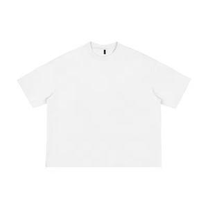 T-shirt pour homme en coton biologique 100% coupe ample, léger, style décontracté surdimensionné, motif de personnage tricoté - Product Image 2