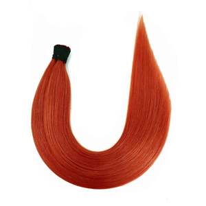 I-Tip Remy Human Hair Extensions Kinky #<b>350</b> Copper <b>8</b> Inch Super Double Drawn - Product Image 1
