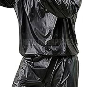 Pakistan Manufacture Solid Color <b>Men's</b> Oversized <b>Sauna</b> <b>Suit</b> with Customized Logo for Home Use - Product Image 5