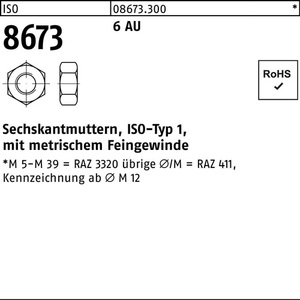 Écrou hexagonal ISO 8673 M40 X 1,5 en acier autotaraudeur, 5 pièces - Product Image 1