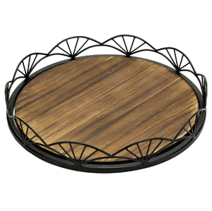 Plateau de Style européen à collectionner avec affichage en bois bonne qualité Super vente Barware hôtel et ménage utilise plateau de service - Product Image 1