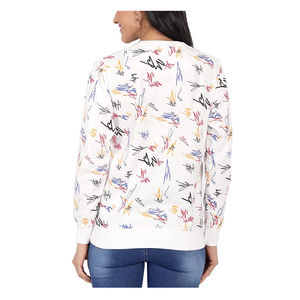 Wholesale <b>Long</b> Sleeve Crewneck Casual Solid Custom Logo Workout <b>Sweatshirt</b> <b>for</b> <b>Women's</b> and Customized Logo - Product Image 3