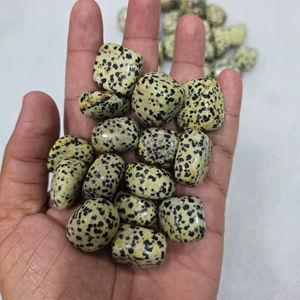 Piedras de Jaspe Dálmata Naturales Ecológicas al por Mayor, Pulimentadas, Cristal Curativo, Protección, Conexión con la Tierra, Feng Shui - Product Image 1