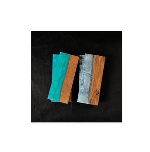 Juego de cuchillos de madera y resina Juego de cuchillos de chef con mango de madera de resina Juego de cuchillos profesionales para uso en restaurante - Product Image 1