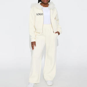 Survêtement d'hiver chaud respirant et réglable 2026 avec capuche et fermeture à glissière pour survêtement décontracté avec fermeture à glissière et poches - Product Image 1