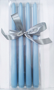 Juego de alta calidad, 4 velas cónicas de 12 pulgadas, etiqueta privada perfumada personalizada, cera de parafina de palo largo, embalaje de PVC, decoración del hogar - Product Image 3