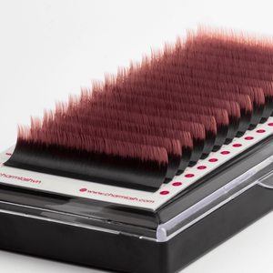 Extensiones de pestañas de fibra CharmLash PBT Mix Easy Fanning 0,07 0.085 0,1 colores esponjosos vendedores de pestañas de visón al por mayor personalizado a granel - Product Image 1