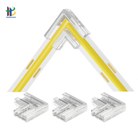 Conector de esquina de tira de LED de 90 grados para 8mm y 10mm 2 pines de un solo color SMD COB tira de iluminación conectores de categoría de producto