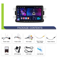 Hikity pour Renault Captur Mégane /Dacia Logon Duster Sandero 4+64G 8'' Autoradio Android Carplay/Android Auto WiFi OEM