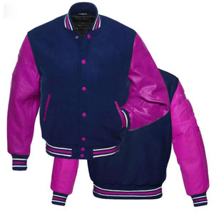 Nueva chaqueta con mangas de cuero con estilo para hombre, chaquetas de hombre de diferentes colores, las mejores chaquetas Varsity con mangas de cuero de lana con estilo para hombre - Product Image 6