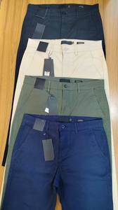 กางเกงเอวสูงปานกลางสำหรับผู้ชายกางเกงผ้าฝ้ายทอลายทแยงกางเกงซักสไตล์ลำลองสำหรับบังคลาเทศ - Product Image 4