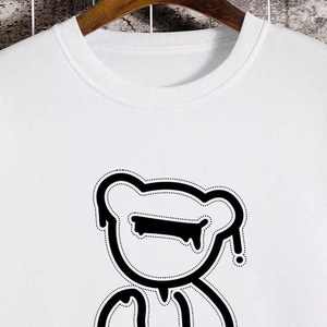 Sweat-shirt à col rond pour homme en coton épais 100 %, avec logo personnalisé en relief, en molleton uni, pour l'hiver, impression numérique, broderie - Product Image 4