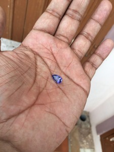 Pierre précieuse en aquamarine AAA, taille poire, pierre précieuse bleue créée en laboratoire de 2,62 carats pour la fabrication de bijoux, certifiée par un tiers - Product Image 5