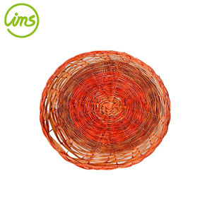 Lot de 3 porte-assiettes en papier rond en bambou de 11 pouces - Product Image 5