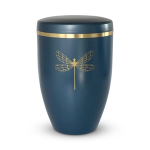 Urna de recuerdo de metal con diseño de Cruz elegante para seres queridos, urna de cremación para adultos con acabado dorado y gris para recuerdo de memoria - Product Image 4