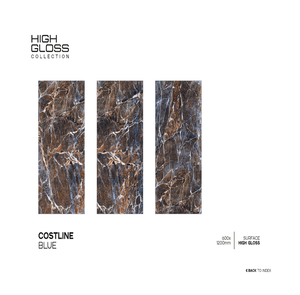 Diseño moderno de mármol 600x1200mm baldosas de cerámica de porcelana brillante tamaño grande suelo de pared losas de piedra sinterizada - Product Image 1
