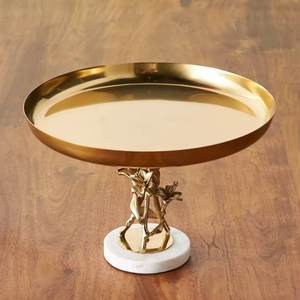 Présentoir à gâteau de forme ronde en métal décoratif pour mariage, présentoir de fête d'anniversaire en gros en vrac - Product Image 2
