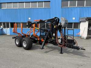 Remolque para Troncos Forestales con Grúa Hidráulica para Tractor y Uso con Garra para ATV, Alta Productividad, Garantía de 4 Años, Capacidad de 3200 kg - Product Image 2