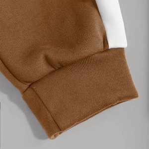 Color Block Sweatsuits para hombres Full Zip Hoodies Sudadera Elástico Cordón Pantalones de chándal con bolsillos 2 piezas - Product Image 2