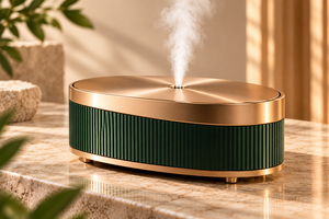 Luxury Oval Aroma <b>Diffuser</b> Essential Oil Humidifier Decorative Fragrance Mist Machine for Home Spa Gift - Product Image 2