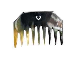 Peine de cuerno de búfalo hecho a mano de alta calidad, Ágata Natural personalizada para peinado con láser - Product Image 2