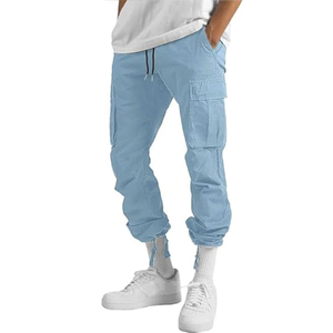 <b>Men</b> Multi Pocket Cargo Pants Spring and Autumn New <b>Men's</b> <b>Overalls</b> Cargo Pant European and American Style Made in Bangladesh - Product Image 3