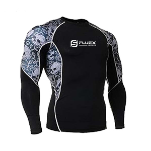 <b>Custom</b> Printed Rash Guard Wholesale <b>Compression</b> <b>Shirts</b> Sportswear Men Casual <b>Custom</b> <b>Design</b> MMA <b>Custom</b> Brands Brand Shorts Mma - Product Image 2