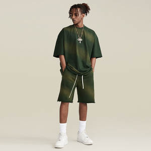 Ensemble de shorts décontractés pour hommes, nouvelle collection été, t-shirt à manches courtes, shorts, ensemble de survêtement uni, vêtements de marque pour hommes, ensembles de 2 pièces - Product Image 2