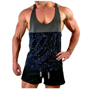 Gym <b>Vest</b> for <b>Men</b> Custom Sublimation <b>Men's</b> Tank Top for Workout Double Look Smart Look <b>Men</b> Sublimation Tank Tops OEM Service - Product Image 2