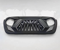 Grille de pare-chocs avant de voiture Liush ABS+AC avec éclairage LED pour Wrangler JL, kit de mise à niveau, état neuf, garantie 1 an, installation facile