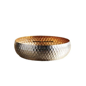 Metal Silver Hammered Chocolate Bowl Top Selling handmade <b>Sweet</b> Bowl High Quality New Metal Chocolate Bowl - Product Image 6