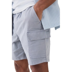 Custom Four Pocket Solid Eco-Friendly Breathable Best Selling Streetwear High Street Style <b>Linen</b>/Cotton Casual <b>Men's</b> <b>Short</b> - Product Image 5