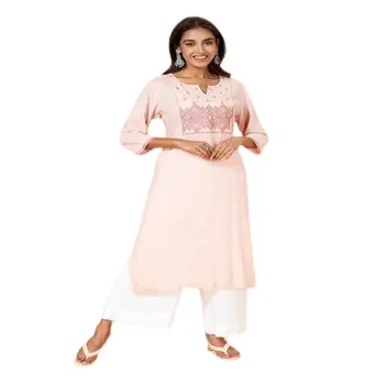 أحدث تشكيلة من الملابس الكورتي المطبوعة عالية الجودة للسيدات، ملابس حفلات بسيطة التصميم من الهند متوفرة بسعر التصدير