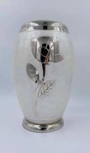 Urne de crémation en métal de style américain pour adultes, sac en velours avec croix celtique en laiton doré, finition colorée, fournitures funéraires gratuites. - Product Image 5