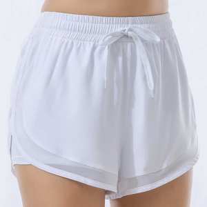 Shorts Deportivos de Secado Rápido para Mujer al por Mayor, Shorts de Entrenamiento Activos con Cintura Elástica de Doble Capa y Bolsillos, Shorts de Yoga - Product Image 5