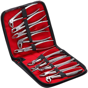 Juego de 10 Pinzas de Ortodoncia Manuales para Adultos de Uso Profesional, Fórceps para Extracción Dental, Kit de Instrumentos Quirúrgicos Dentales - Product Image 3