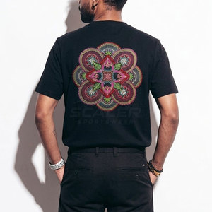 Camiseta de Punto con Bordado, Corte Regular, Suave, Transpirable, Ligera, de Secado Rápido, Ecológica, Perfecta para el Uso Diario - Product Image 3