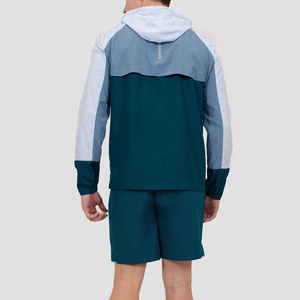 Chándal de nailon con pantalones apilados de poliéster para la escuela cortavientos personalizado para hombre, chándal de dos piezas con cremallera, conjunto de chaquetas cortavientos para hombre - Product Image 4