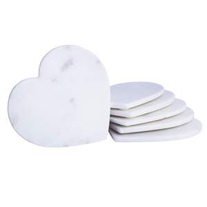 Sous-verres en pierre naturelle Protection de table écologique absorbant l'eau unique - Product Image 6