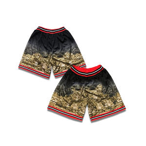 Pantalones cortos de malla personalizados sublimación playa natación poliéster Streetwear pantalones cortos gimnasio baloncesto pantalones cortos personalizados 5 pulgadas entrepierna - Product Image 1