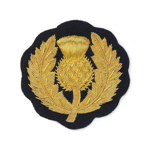 Badges de blazer brodés à la main en fil de bullion en gros, écussons brodés, badge personnalisé avec logo, à repasser ou à coudre - Product Image 6