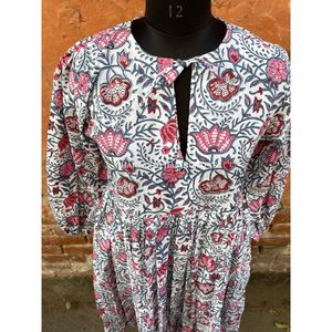 Vestido largo de algodón con estampado Floral para verano, traje largo de estilo Hippie, bohemio, 100% - Product Image 5