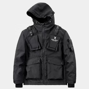 Nouveau Style Streetwear Nylon Tech Pull Veste Pantalon Ensembles Cargo Pantalon Avec Poches Latérales Techwear - Product Image 1