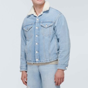 Men Denim Jackets Wholesale Men Durable Custom Made High Quality Fashion Wear Winter Jacket for Boys - Product Image 2