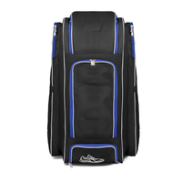 Sac de sport personnalisé et élégant pour équipements de sérigraphie avec poche latérale et batte de cricket d'entraînement en bois