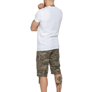 กางเกงขาสั้นคาร์โก้ยาวถึงเข่าสำหรับผู้ชายกางเกงขาสั้นลำลองลายพรางยาวถึงเข่ามี6กระเป๋าสำหรับฤดูร้อน - Product Image 6